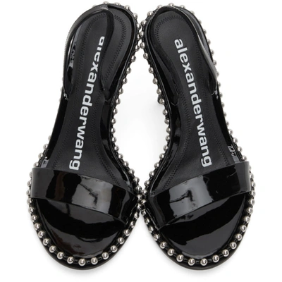 Shop Alexander Wang Black Patent Nova Heeled Sandals In 001 Black