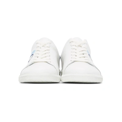 Shop Isabel Marant White & Blue Billyo Sneakers In 30bu Blue