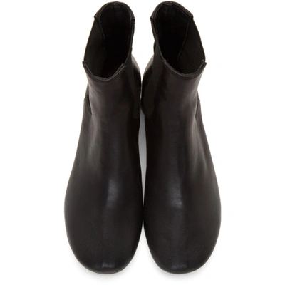 Shop Mm6 Maison Margiela Black Pull-on Chelsea Boots In T8013 Black