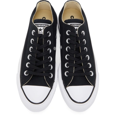 Shop Converse Black Chuck Taylor All Star Lift Low Sneakers In Black/white