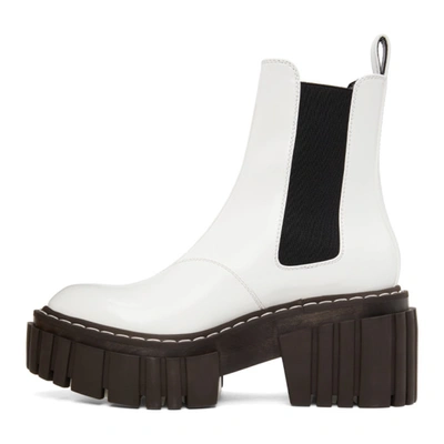 Shop Stella Mccartney White Emilie Chelsea Boots In Pure White