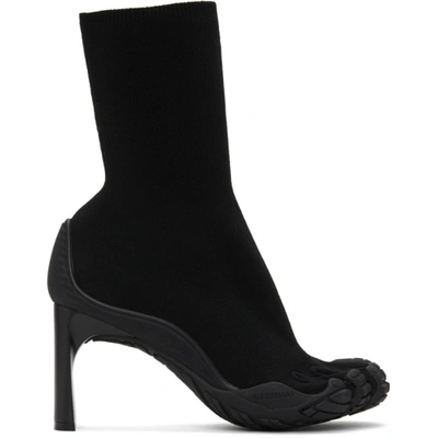 Shop Balenciaga Black Finger Toe Boots In 1000 Black