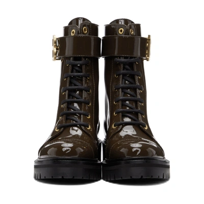 Shop Balmain Brown Ranger Boots In 8pa Dark Br