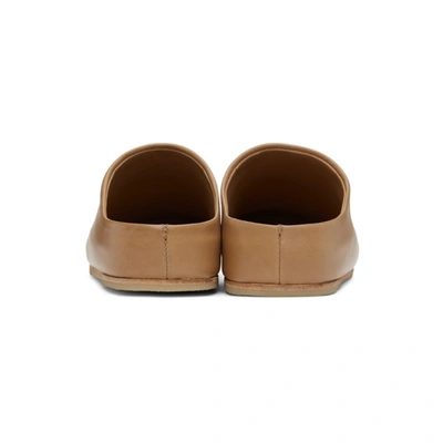 Shop Lauren Manoogian Beige Leather Mono Mule In Na Ntrl