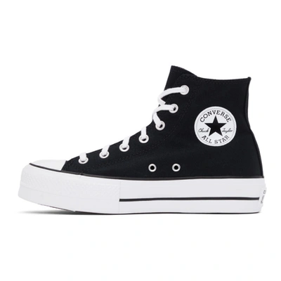 Shop Converse Black Chuck Taylor All Star Lift Hi Sneakers In Black/white