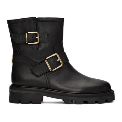 Shop Jimmy Choo Black Youth Ii Mid Boots