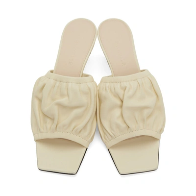 Shop Wandler Off-white Ava Kitten Heeled Sandals In 1039 Cream