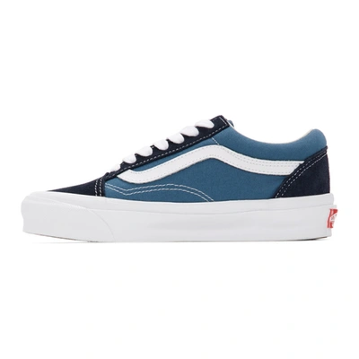 Shop Vans Blue & Navy Og Old Skool Lx Sneakers