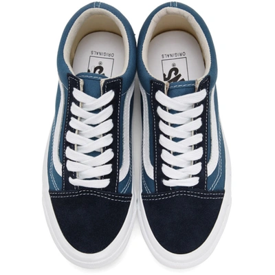 Shop Vans Blue & Navy Og Old Skool Lx Sneakers