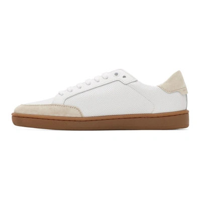 Shop Saint Laurent White Court Classic Sl 10 Sneakers In 9674 White