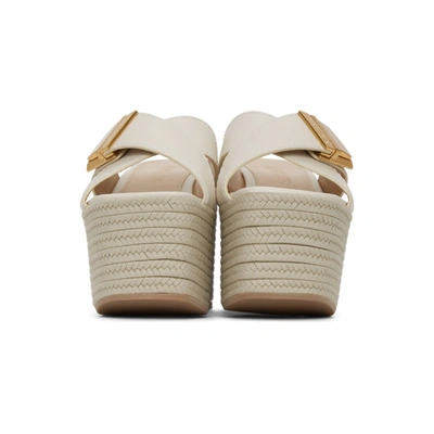 Shop Jacquemus Off-white 'les Sandales Tatanes' Sandals In Off White