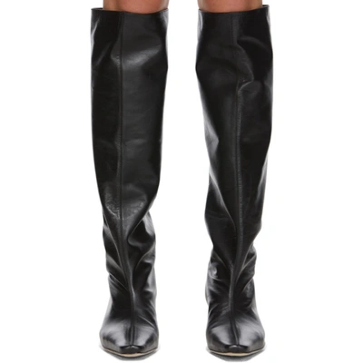 Shop Staud Black Leather Wally Boots