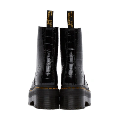 Shop Dr. Martens' Black Croc Sinclair Zip Boots