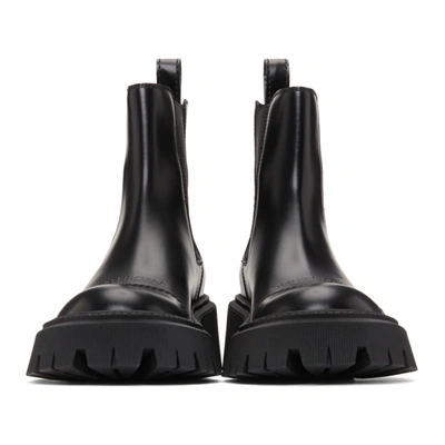 Shop Balenciaga Black Tractor Boots In 1000 Black