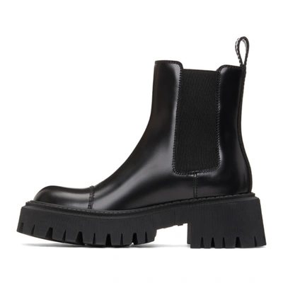 Shop Balenciaga Black Tractor Boots In 1000 Black