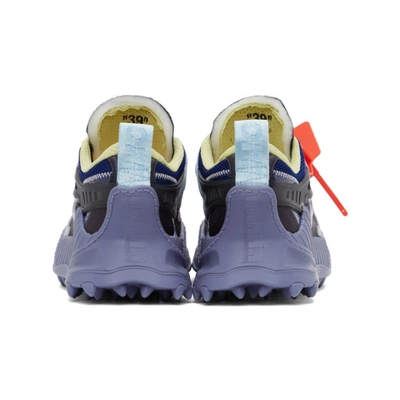 Shop Off-white Purple Odsy-1000 Sneakers In Violet
