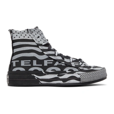 Shop Telfar Black & White Converse Edition Chuck 70 High Sneakers In Wbw