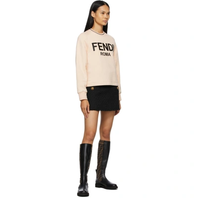 Shop Fendi Brown & Black 'forever ' Rockoko Tall Boots In F0pmm Tobac