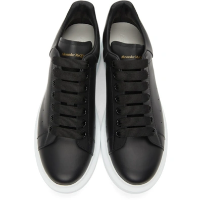 Shop Alexander Mcqueen Black & White Oversized Sneakers In 1000 Black