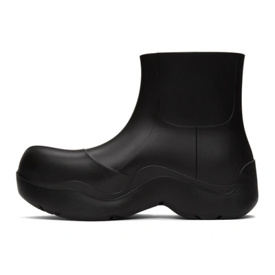 Shop Bottega Veneta Black Matte 'the Puddle' Boots In 1000 Black