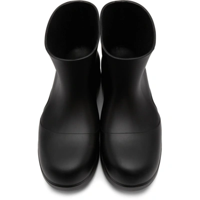 Shop Bottega Veneta Black Matte 'the Puddle' Boots In 1000 Black