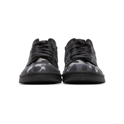 Shop Comme Des Garçons Black Nike Edition Dunk Low Sneakers In 1 Black