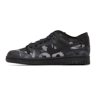 Shop Comme Des Garçons Black Nike Edition Dunk Low Sneakers In 1 Black