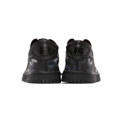 Shop Comme Des Garçons Black Nike Edition Dunk Low Sneakers In 1 Black