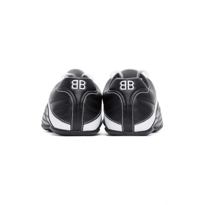 Shop Balenciaga Black & White Zen Sneakers In 1090 Blk/wt