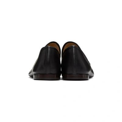 Shop Lemaire Black Soft Loafers In 999 Black
