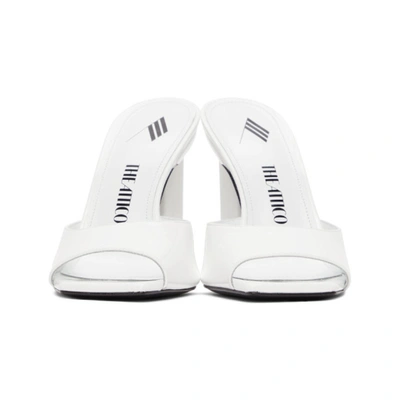 Shop Attico White Patent Heeled Sandals