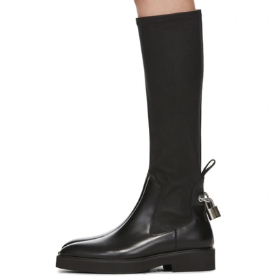 Shop Christopher Kane Black Flat High Boots