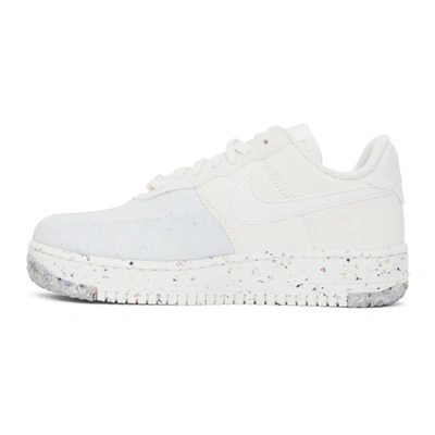 Shop Nike White Air Force 1 Crater Sneakers In 100 White