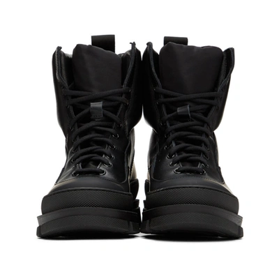 Shop Ganni Black Hiking Boots In 099 Black