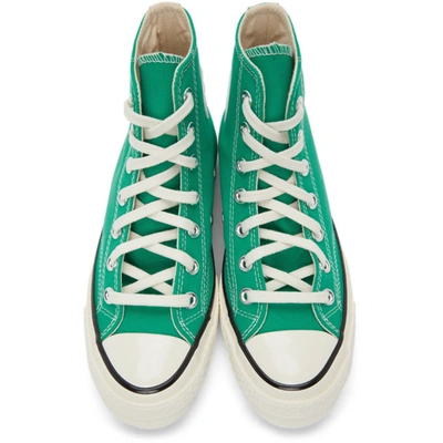 Shop Converse Green Chuck 70 High Sneakers In Court Green