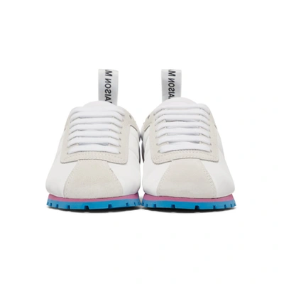Shop Mm6 Maison Margiela White Retro Sneakers In H7961 Blanc