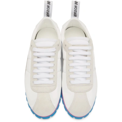 Shop Mm6 Maison Margiela White Retro Sneakers In H7961 Blanc
