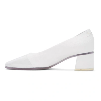 Shop Mm6 Maison Margiela White Transparent Sole Heels In H7417 Trans