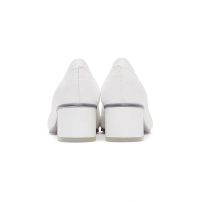 Shop Mm6 Maison Margiela White Transparent Sole Heels In H7417 Trans