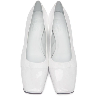 Shop Mm6 Maison Margiela White Transparent Sole Heels In H7417 Trans
