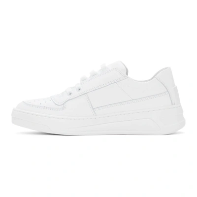 Shop Acne Studios White Steffey Lace-up Sneakers In Bzw Opticwh