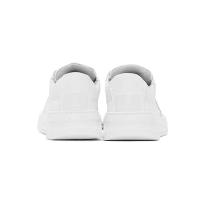 Shop Acne Studios White Steffey Lace-up Sneakers In Bzw Opticwh