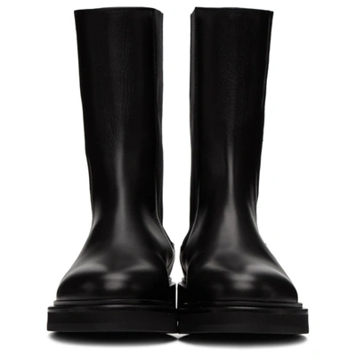Shop Legres Black Mid-calf Chelsea Boots