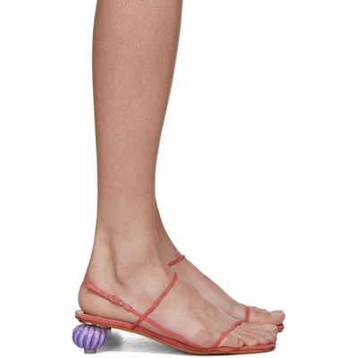 Shop Jacquemus Pink 'les Sandales Manosque' Heeled Sandals