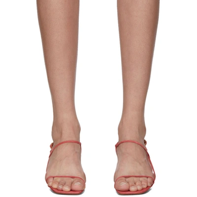 Shop Jacquemus Pink 'les Sandales Manosque' Heeled Sandals