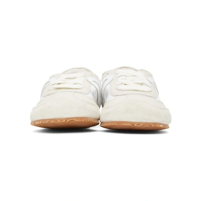 Shop Loewe Off-white Ballet Runner Sneakers In 2006 White