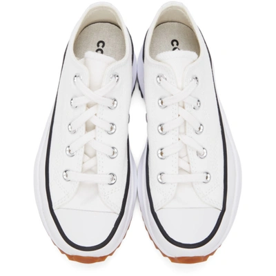 Shop Converse White Run Star Hike Low Sneakers In White/black
