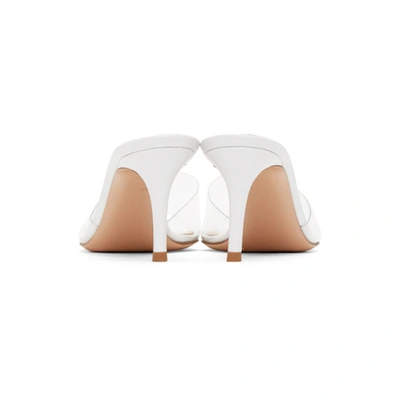Shop Gianvito Rossi White Glass Heels In Trans/white