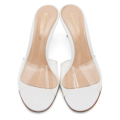 Shop Gianvito Rossi White Glass Heels In Trans/white