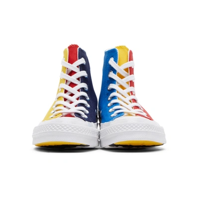 Shop Converse Multicolor Golf Le Fleur Edition Chuck 70 High Sneakers In Blue/ylw/rd